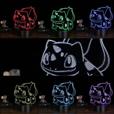 

3D LED Desk Lamp Illusion Colorful Plastic Base Table Night Light Multicolored Unique Shape Home Use Indoor Decoration Surprise
