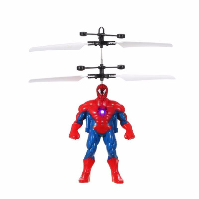 

Kids Toy Cool Flying Cartoon Figure Based Electric Ball Helicopter Infrared Induction Toy Drone Lamp