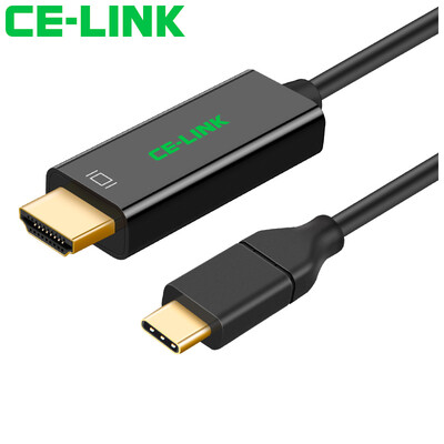 

CE-LINK Type-C to HDMI conversion line Apple Android mobile phone notebook TV projector 4K HD transmission line black 18 m 4245