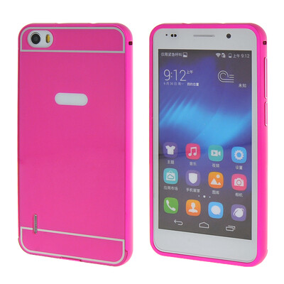 

MOONCASE Huawei 6 Case 2 IN 1 Hard Bumper insert Back Case Cover for Huawei Honor 6 Hot pink