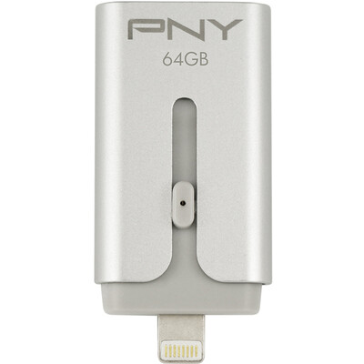 

(PNY) Duo-Link S 64G USB2.0 Официальная сертификация MFI Apple IPhone двухъядерный мобильный телефон U диск серебристый
