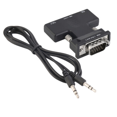 

HDMI Female to VGA Male Converter+Audio Cable Support 1080P Signal Output