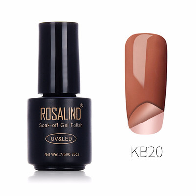 

ROSALIND Gel 1S 7ml Nail Art Peel Off UV LED Manicure Peelable Gel Nail Polish UV LED Glitter Semi Permanent Gel Lacquer