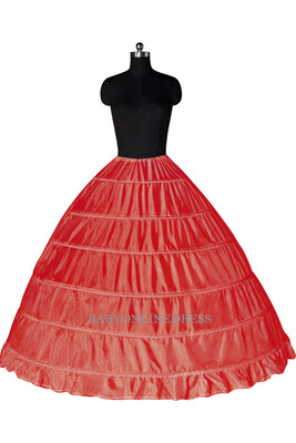 

High Quality 2018 New Fashion 6 Hoops Wedding Petticoat White Crinoline Underskirt for Wedding Dress Bridal Gowns