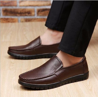 

Genuine cowhide shoes business casual shoes leather round toe leather shoes soft leather comfortable shoes