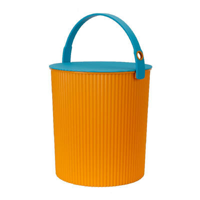 

Leifomoi Japan imported Omnioutil colorful bucket multi-function storage bucket storage stool storage bench outdoor stool orange 20L