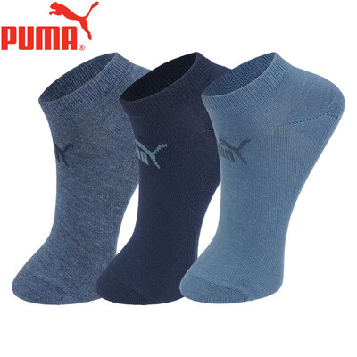 

PUMA Hummer Socks Womens Basic Boat Socks 3 Pairs WhiteBlack One Size