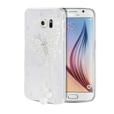 

MOONCASE Luxury Crystal Bling Rhinestone Hard Plastic Back Rubber Shell Case Cover for Samsung Galaxy S6 G9200