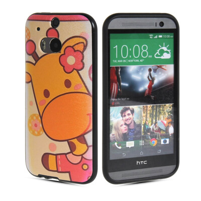 

MOONCASE Watercolor Art Soft Flexible Silicone Gel TPU Skin Shell Back Case Cover for Htc One M8