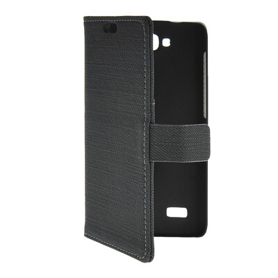 

MOONCASE Slim Leather Side Flip Wallet Card Slot Pouch with Kickstand Shell Back Case Cover for Huawei Honor Holly Sapphire