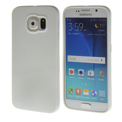 

MOONCASE Jelly color Soft Flexible Silicone Gel TPU Skin Shell Back Case Cover for Samsung Galaxy S6 White
