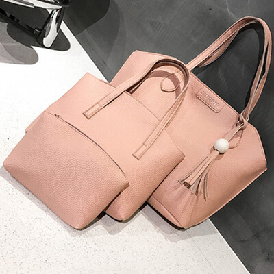 

Womens New Three-piece Korean Tide Wild Large Capacity Shoulder Bag