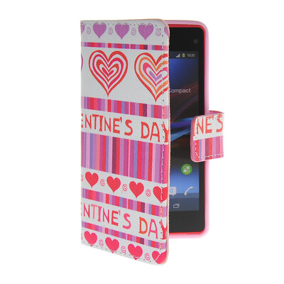 

MOONCASE Pattern Style Leather Side Flip Wallet Card Slot Pouch Stand Shell Back ЧЕХОЛ ДЛЯ Sony Xperia Z1 Compact (Mini)