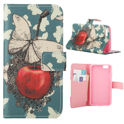 

MOONCASE Case for iPhone 6 / 6S (4.7") Flip PU Leather Fold Wallet Card Slot Kickstand Back Case Cover [Pattern series] /a08