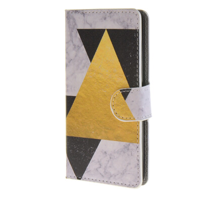 

MOONCASE Triangle style Leather Side Flip Wallet Card Slot Stand Pouch Case Cover for LG Optimus C70 H440 / a15