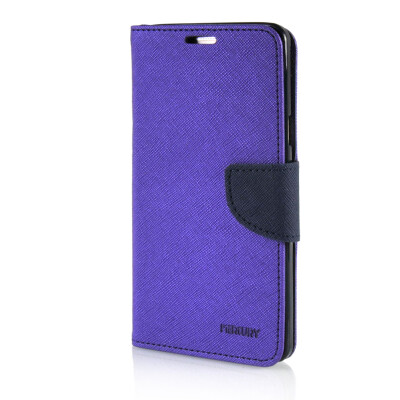 

MOONCASE Cross pattern Leather Side Flip Wallet Card Slot Pouch Stand Shell Back Case Cover for Samsung Galaxy A7 Purple