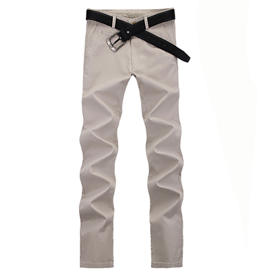 

Zogaa Korean Mens Pants Casual Slim Fashion Pure Cotton Straight