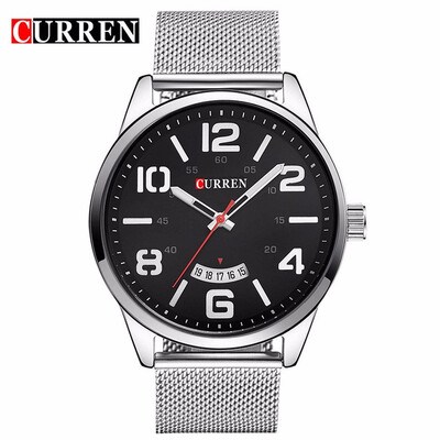 

Curren Watches Men Top Brand Luxury Cow Quartz-Watches Sport Mens Watches Waterproof Relogio Heren Hodinky 8236