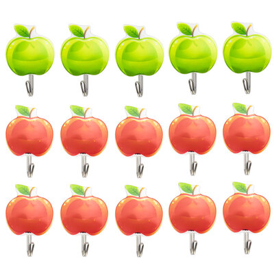 

Melody fruit scars hook strong hook stickers 15 nail-free kitchen bathroom bathroom hook rain dragon 5 board