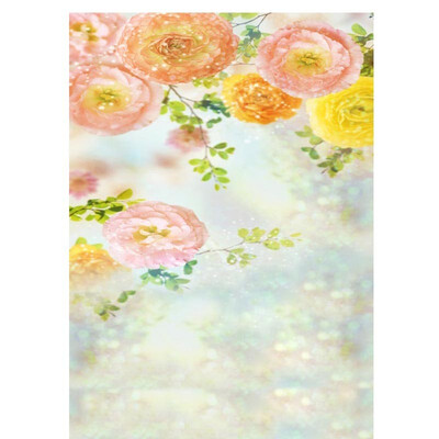 

Drifting Flowers Photo Backdrop 57FT Vinyl Fabric Cloth Digital Printing Photo Background s-972