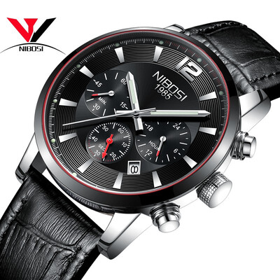 

NIBOSI Sport Watches for Men Waterproof Analog Quartz Mens Wristwatch Clock Man Montre Homme Big Men Watches Military Army Saat