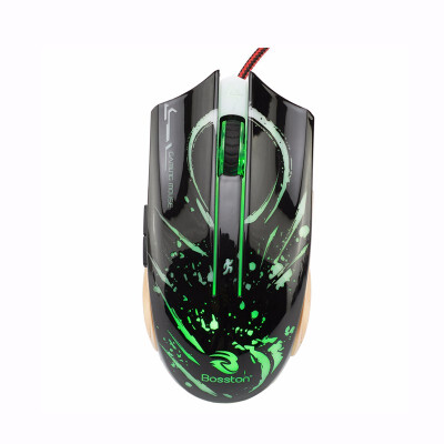 

Bosston Gaming Mouse USB Breathing Light 6 Keys 2400DPI Optical Computer Mice for PC Laptop Desktop GM100