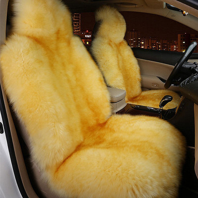 

KAWOSEN 100 Australian Pure Natural Fur Seat Cover Sheepskin Winter Car Cushion 5 Seats Whole Vehicle Seat Cover LWSC01