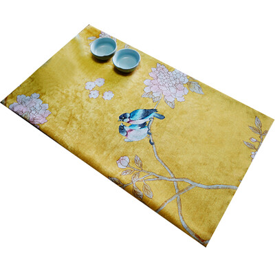 

Freeshipping Ink Wash Paint Bird Flower Heat Insulation Dining Table Mat Placemat Disc Bowl Coasters Waterproof Slip-resistant Mat