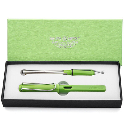 

Heroes HERO 359 Set of right posture color series pen pen double tip F tip saucer pen green