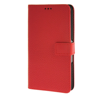 

MOONCASE Case for Sony Xperia E4 Case Wallet Flip Card Slot Leather Bracket Back Case Cover Red