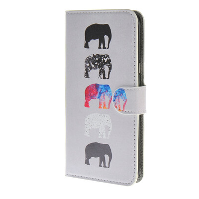 

MOONCASE Case for Samsung Galaxy A8 Pattern series Leather Flip Wallet Card Slot Stand Back Cover