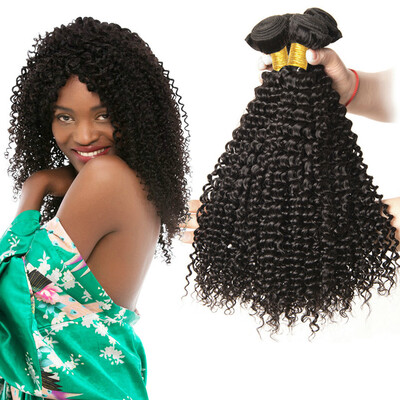 

CLAROLAIR Hair Brazilian Kinky Curly Virgin Hair 4pcs Lot Kinky Curly Weave Human Hair 100 Human Hair Weave Natural Black 100g Sh