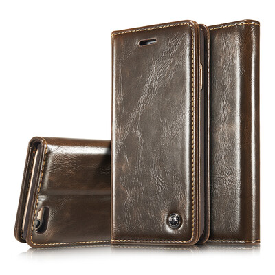 

Iphone 5 5S SE 6 6S Luxury Leather Vintage Multi-function Wallet Card Clip Protection Cover Stand Phone case