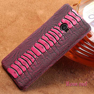 

Genuine Leather Phone Case For Xiaomi Mi Note 2 Case Ostrich Foot Texture Back Cover For Redmi 4 4X 5 5A Case