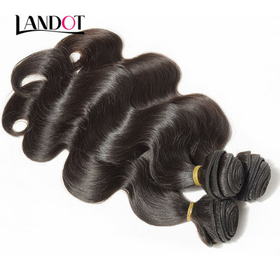 

10A Unprocessed Virgin Brazilian Body Wave Remy Human Hair Weave 4 Bundles Natural Black Color Can Bleach Blonde 613 2 Years Life