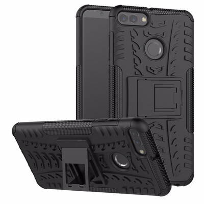 

Goowiiz Phone Case For Huawei Y9 2018Honor 10 Armor Tire Texture Rugged Protection PCTPU Full Protection