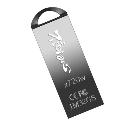 

HP HP x720w 32G u disk lettering creative commemorative gift show business logo personalized custom metal U disk custom