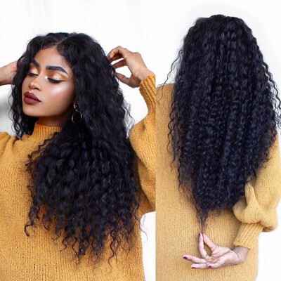 

BOWIN Deep Wave 360 Lace Frontal Wig Brazilian Virgin Hair with Baby Hair 150 Density