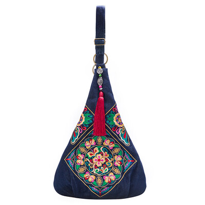 

Chinese style large women handbags flower ethnic embroidery bags handmade embroidered bag women messenger bags brand shoulder bags