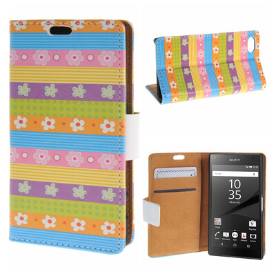 

MOONCASE Sony Xperia Z5 Compact ( Z5 Mini ) ЧЕХОЛ ДЛЯ Flip Leather Foldable Stand Feature [Pattern series] /a01