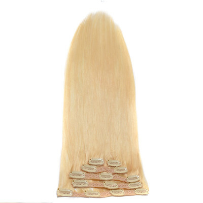 

Bhf Hair Clip In Hair Extensions Virgin Brazilian In Human Hair For White Women Natural Black Hair Weave 6PcsLot 70G 1B 2