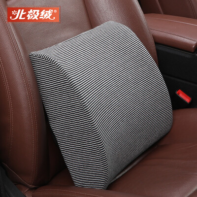 

Arctic velvet Bejirong car lumbar cushion space memory cotton office home pillow back cushion car office waist pillow black stripes