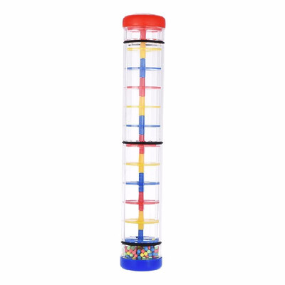 

Colorful 12" Rainmaker Rain Stick Musical Instrument Toy for Toddler Kids Games KTV Party