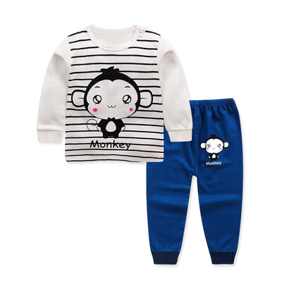 

2pcs Set Baby Underwear Clothing Sets Cartoon Casual clothes Baby Boy Girl Clothes suits toddler kids warm tracksuit