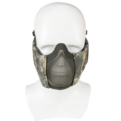 

Tactifans Тактическая складная сетчатая маска с защитой ушей для Airsoft Paintball Регулируемый эластичный ремень для шлема для охоты