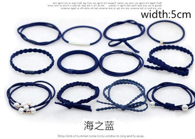 

New Fashion Headbands Womens Hair Accessories Hair Bands for FemaleGirl Hairband Hair Rope Rubber Band 12 PCs