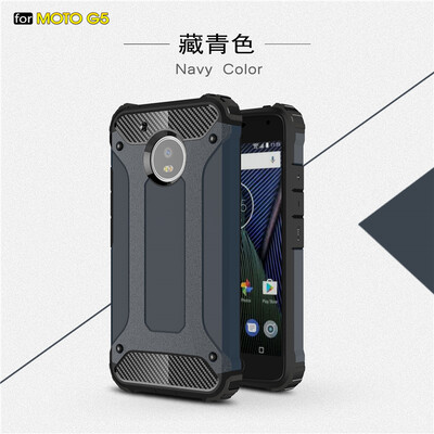 

Goowiiz Phone Case For Motorola Moto G5G5 Plus King Kong Armor Fashion Bumper PC TPU Prevent falling