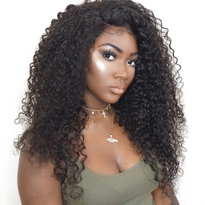 

Curly 250 Density 13x6 Pre Plucked Lace Front Wig Brazilian Human Hair Wigs Dolago