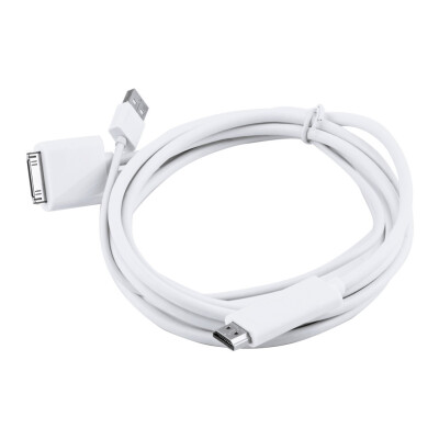 

Док для HDMI HDTV ТВ-адаптер USB-кабель для iPhone 4 / 4S Ipad 2 3 Ipod Touch 4