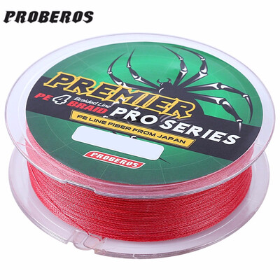 

PROBEROS 100M Mixed Color PE Monofilament Fishing Line Strong 4 Strands Braided Wire PE material High tensile strength
